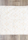 Symbology Organic Cotton Reversible Organic Cotton Duvet Cover in Art Deco/Baby Cacti Cream + Tan