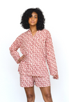 Leopard Pajama Modal Set in Cream + Sage