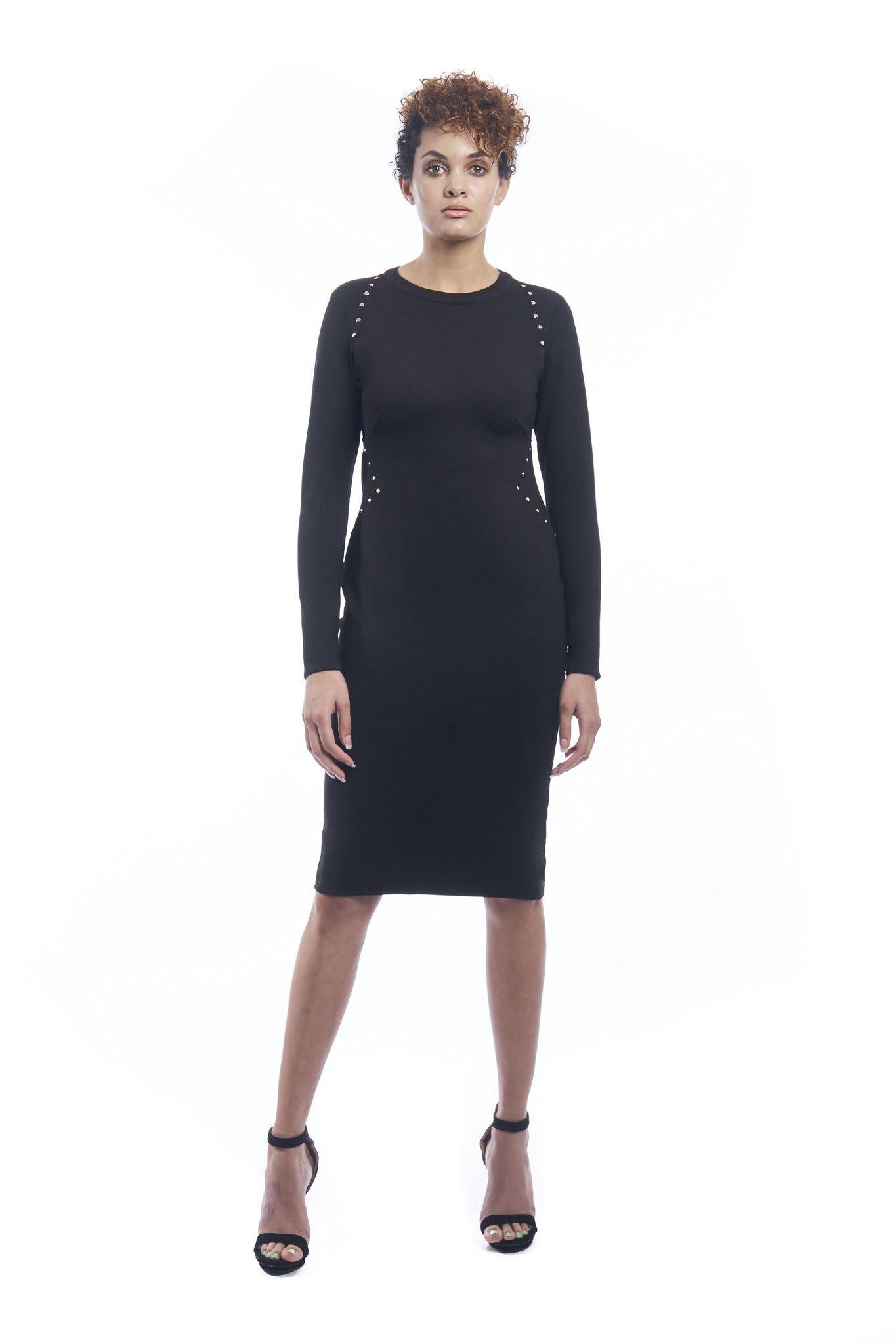 Studded Triangle Bodycon Ponte Dress – SymbologyClothing