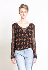 Leopard Shirtdress in Sienna + Black
